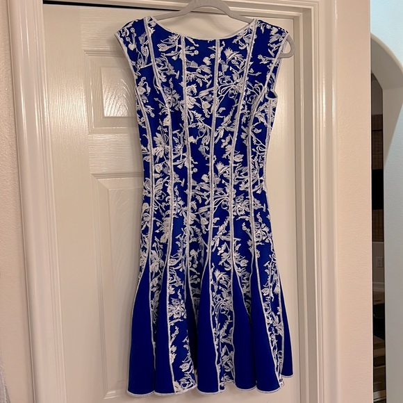 Tadashi Shoji Neoprene Embroidered Dress - Picture 6 of 9